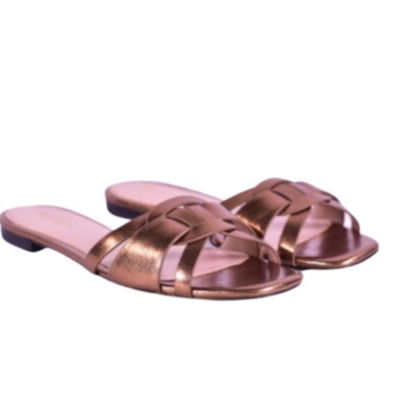 ALDO Astirassa Bronze Slide Sandals NEW IN BOX - Picture 4 of 14